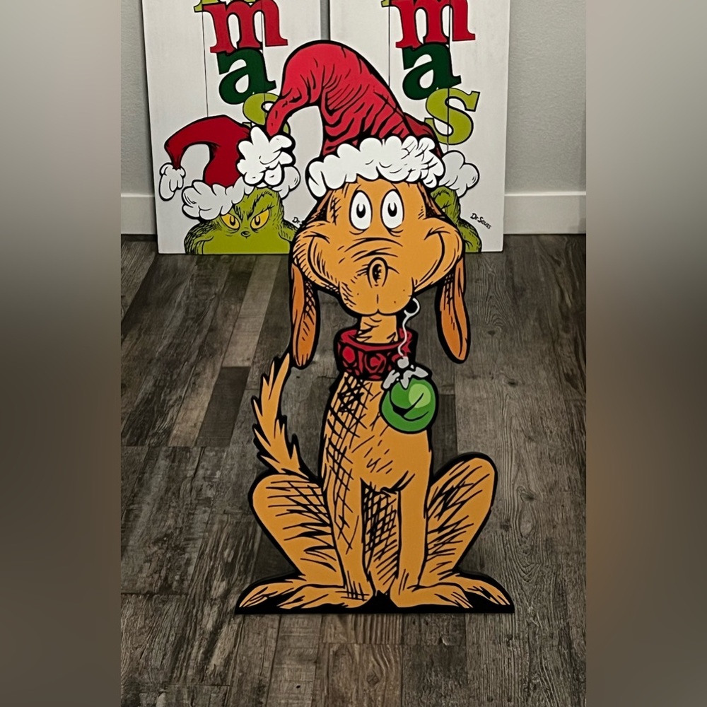 The Grinch Max ~ Life Size  Cutout Stand Wood Christmas Decor